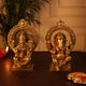 Ganesh Laxmi Combo (Pure Brass, 7 Inch)