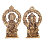 Ganesh Laxmi Combo (Pure Brass, 7 Inch)